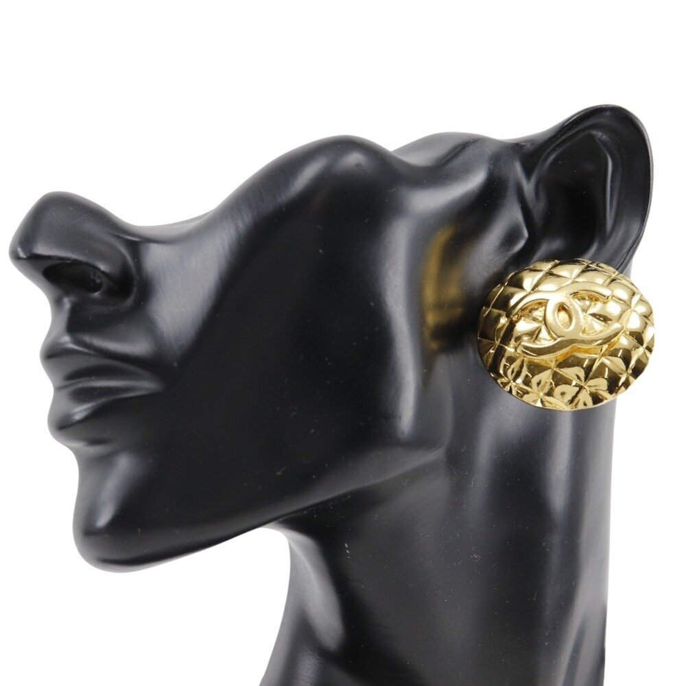 CHANEL Gold Logo Earrings - Picture 2 of 9